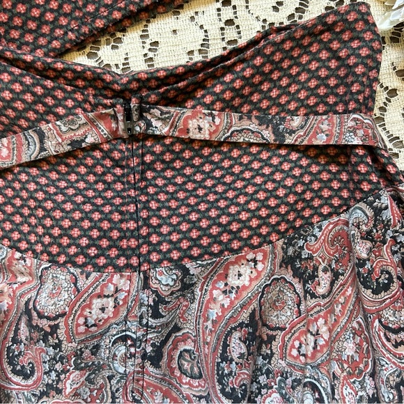 70’s Boho Paisley Peasant Skirt + Top Set - Picture 5 of 16